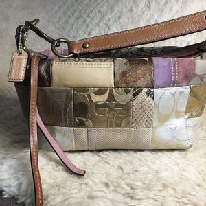 Coach Signature Patchwork Baguette 40005
